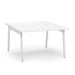Modern white table isolated on a white background (White-47&quot;)