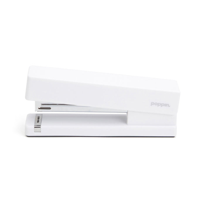 White Poppin brand stapler on a clean background (White)