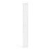 White children's growth chart ruler with numbers and stars on a white background. (White)
