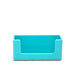 Turquoise desk organizer box on a white background (Aqua)