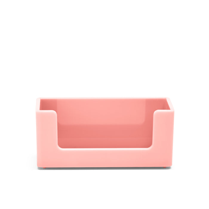 Pink desk organizer tray on a white background (Blush)