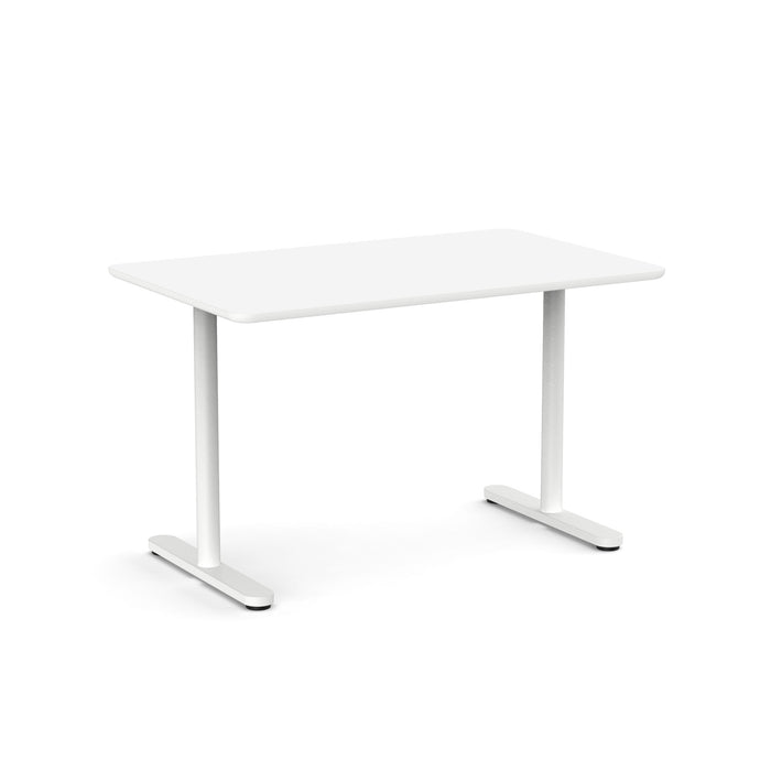 White modern office desk isolated on a white background (White-48&quot;)