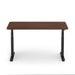 Adjustable height desk with dark wood top and black frame on white background. (Walnut-60&quot;)