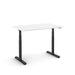 White modern adjustable standing desk isolated on a white background. (White-48&quot;)
