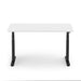 White modern adjustable standing desk isolated on a white background. (White-60&quot;)