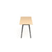 Modern wooden table with black steel legs on white background. (Natural Oak-144&quot; x 36&quot;)