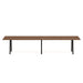 Modern minimalist wooden table on a white background (Walnut-144&quot; x 36&quot;)