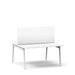 Modern white office desk with clean design on a white background. (55&quot;)