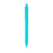 Bright turquoise ballpoint pen isolated on white background (Aqua-Blue)