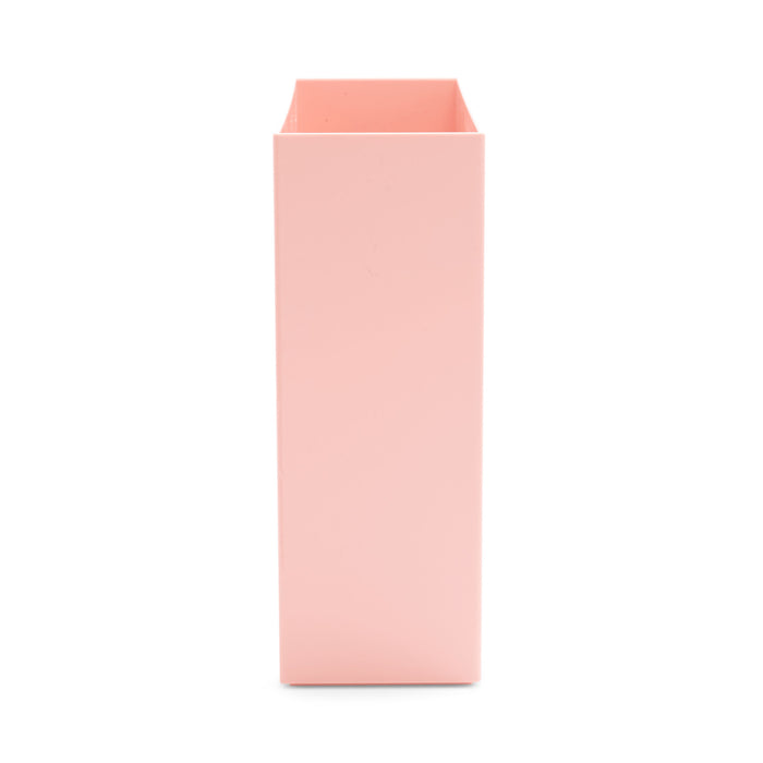 Pink rectangular packaging box on a white background. (Blush)