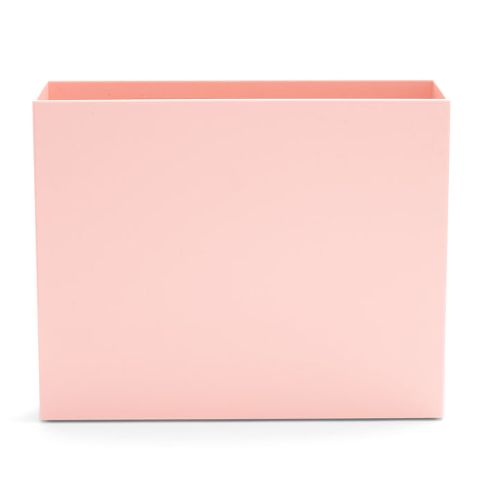 Blank pink square box on a white background. (Blush)