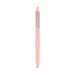 Pink ballpoint pen with a silver clip isolated on a white background. (Blush-Black)