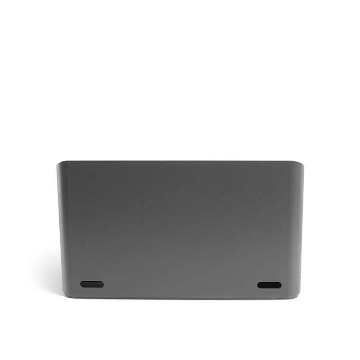 Black external hard drive isolated on white background (Dark Gray)