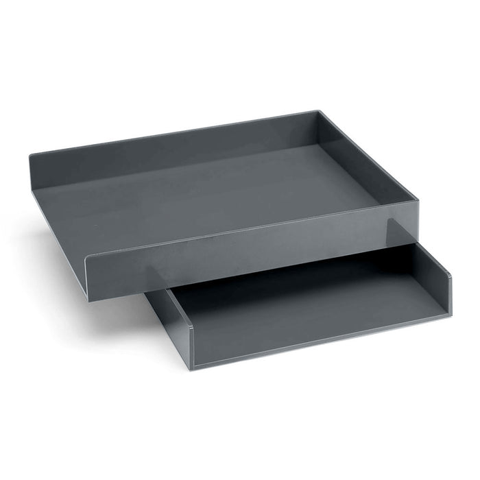 Gray open desk drawer isolated on white background (Dark Gray)