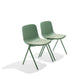 Two green modern chairs on a white background (Sage)