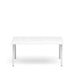 Modern white minimalist table on a white background. (White-66&quot;)