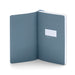 Open blank notebook with blue cover on white background (Slate Blue)
