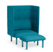 High-wingback-armchair-with-matching-ottoman-in-teal-fabric (Dark Gray-Teal)(Teal-Teal)