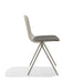 Modern gray designer chair on white background (Warm Gray)