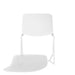 Modern white chair with shadow on a white background. (White)