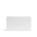 Blank white rectangle object on a plain background. (White)