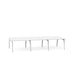 White modular conference table on a white background. (White-47&quot;)