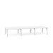White modular office table on a white background (White-57&quot;)