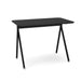 Black modern minimalist desk isolated on white background (Black)