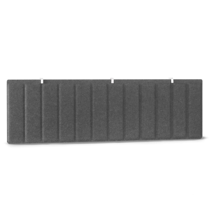 Gray acoustic panel with grooved design isolated on white background (Dark Gray-57&quot;)
