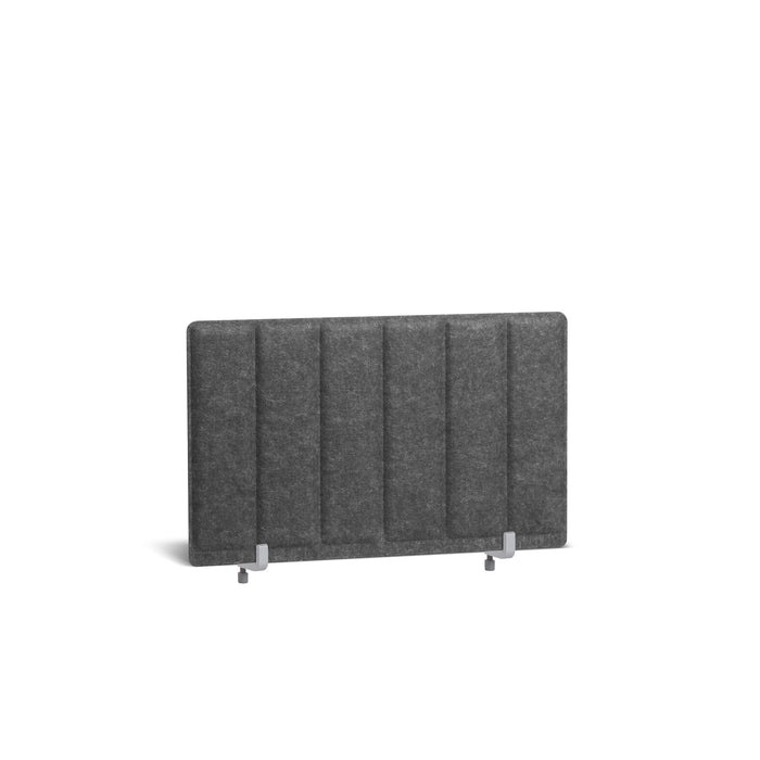 Gray upholstered headboard isolated on white background. (Dark Gray-28&quot;)
