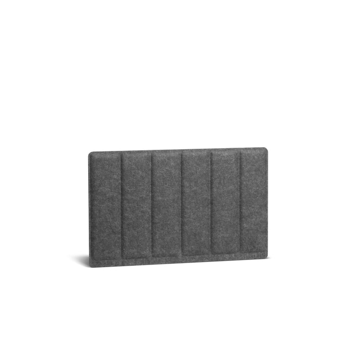 Grey upholstered headboard isolated on white background (Dark Gray-28&quot;)