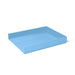 Blue square shallow tray on white background (Sky)