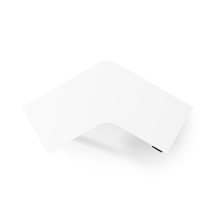 Blank tri-fold brochure template on white background. 