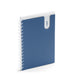 Blue spiral notebook with white binding on white background (Slate Blue)
