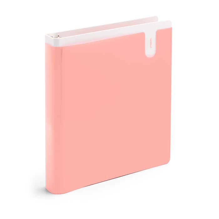 Pink file folder on white background (Blush)