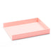 Pink desk organizer tray on white background (Blush)