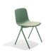 Modern green chair with metal legs on white background (Sage)