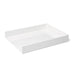 White square serving tray on a white background (White)