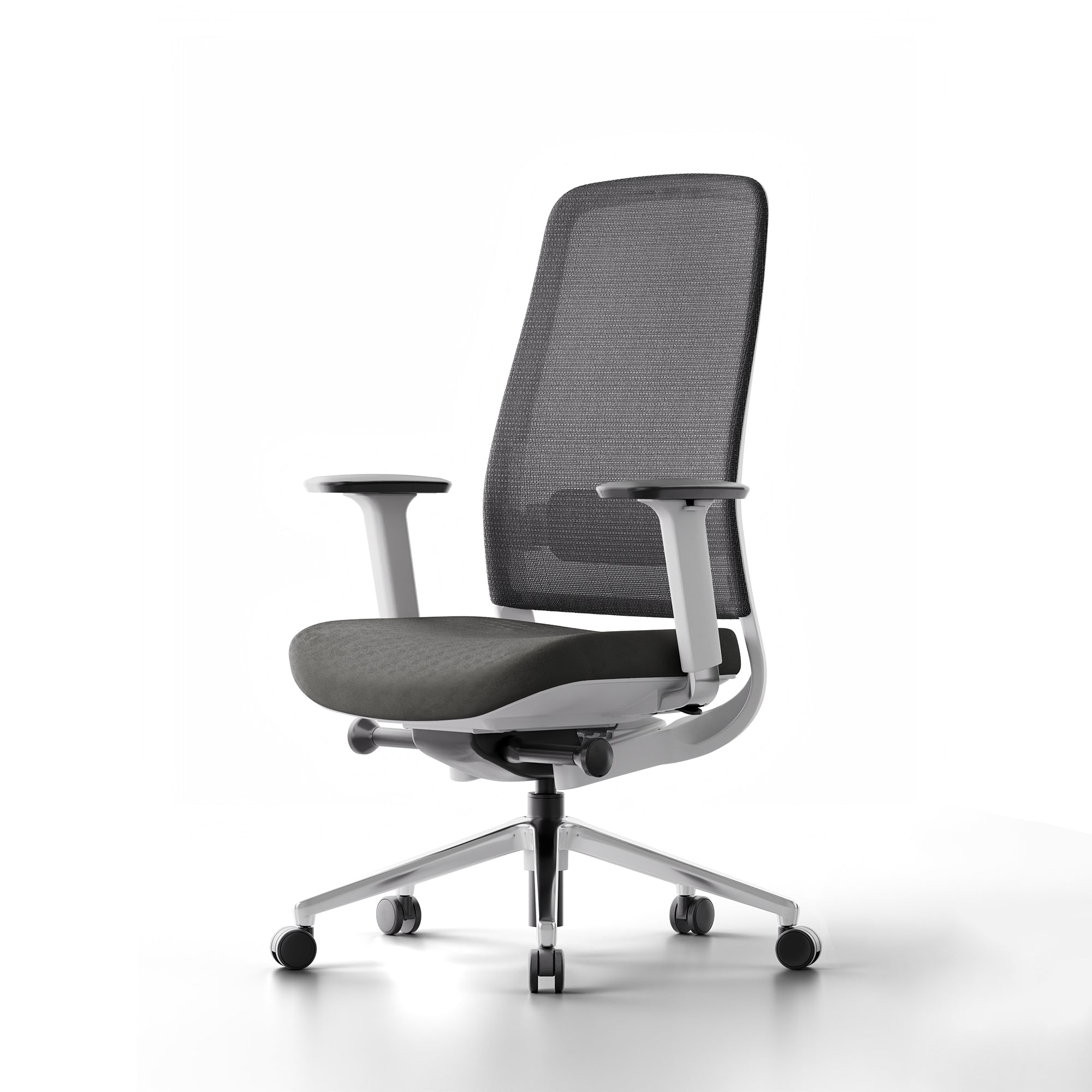  (Charcoal-White-Without Headrest)