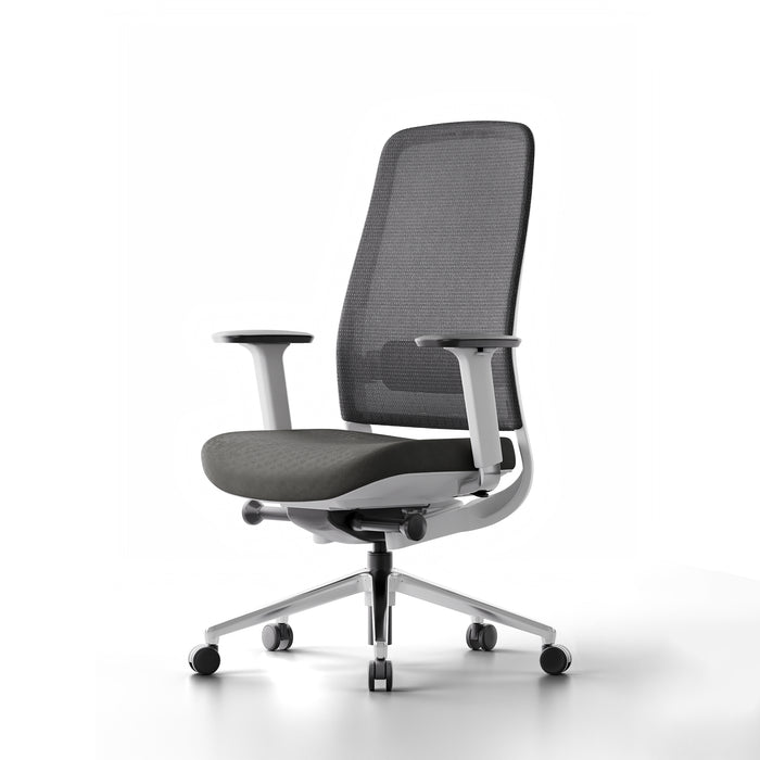  (Charcoal-White-Without Headrest)