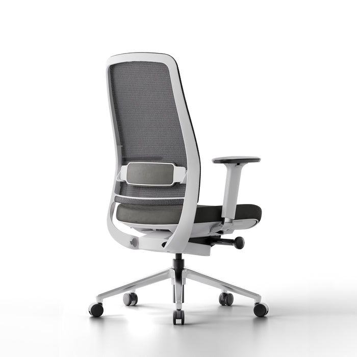  (Charcoal-White-Without Headrest)
