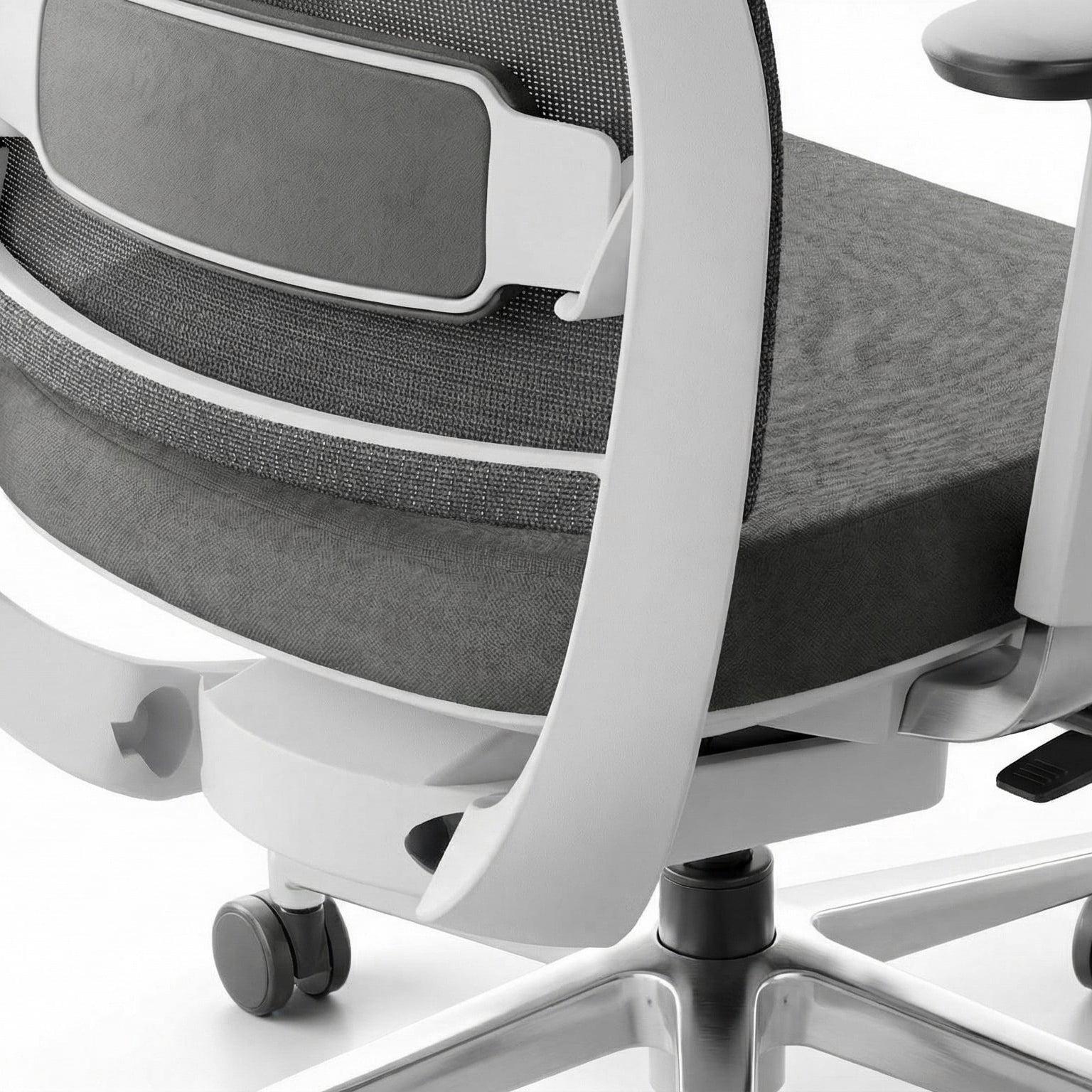  (Charcoal-White-Without Headrest)