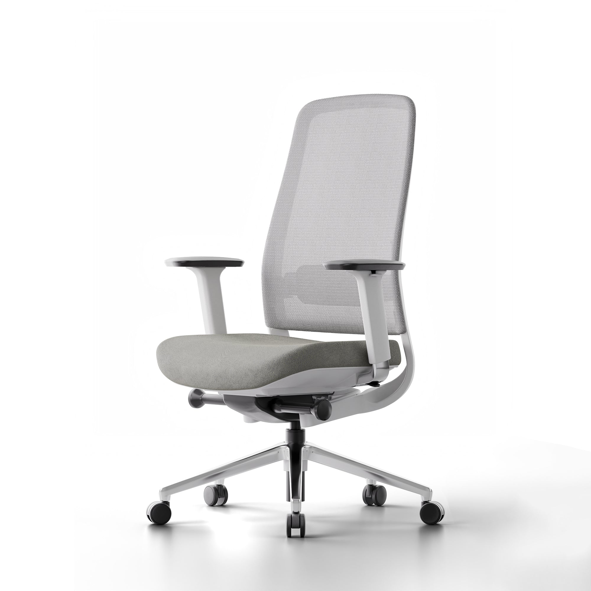  (Pebble Gray-White-Without Headrest) 3D