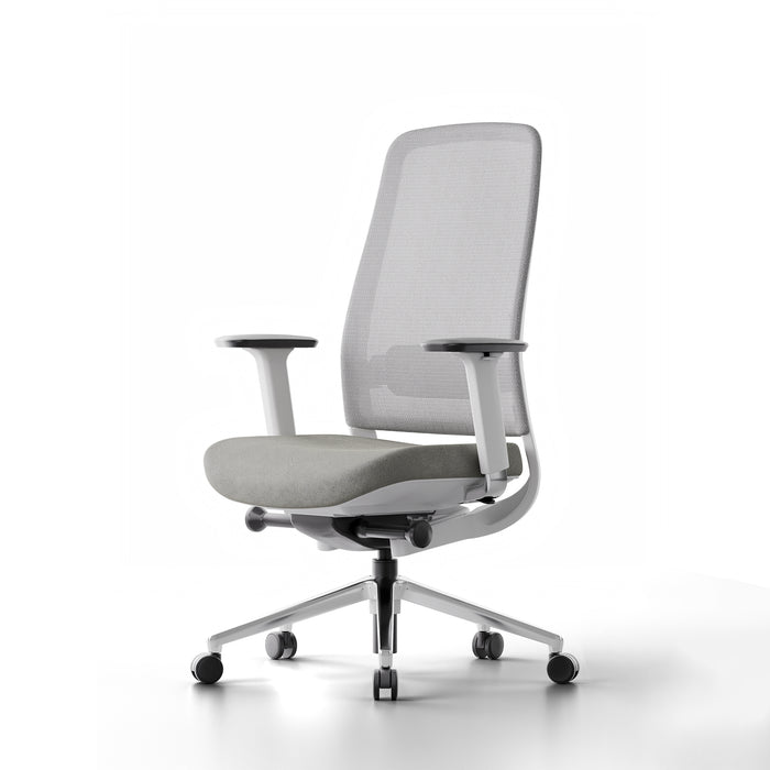  (Pebble Gray-White-Without Headrest) 3D