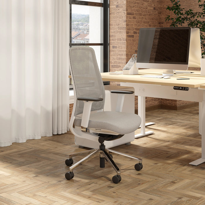  (Pebble Gray-White-Without Headrest)