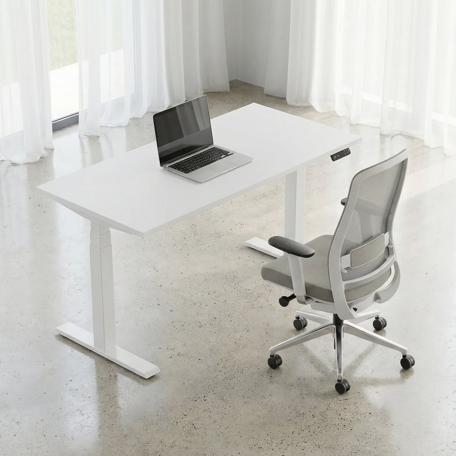  (Pebble Gray-White-Without Headrest)