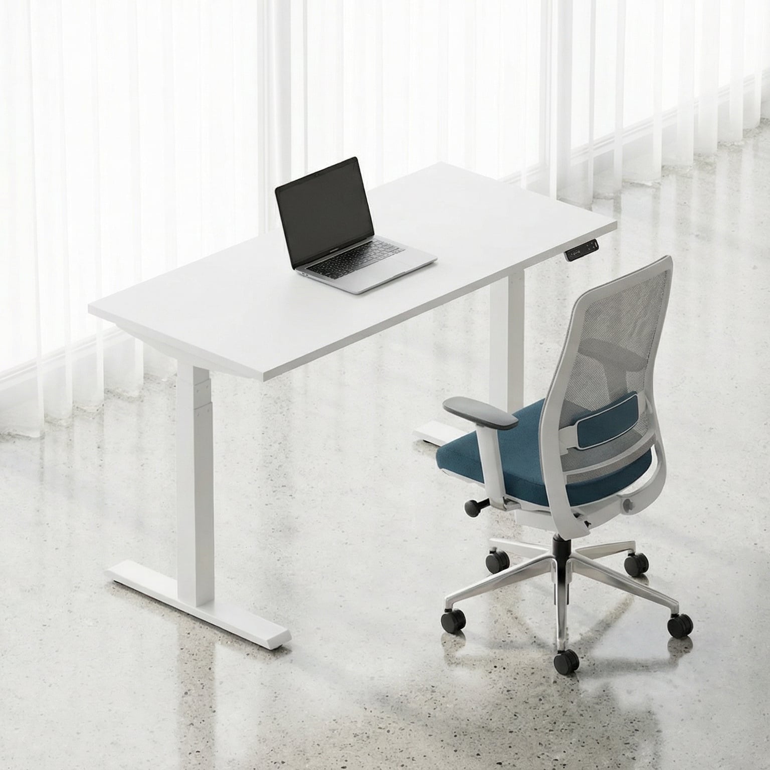  (Harbor Blue-White-Without Headrest)