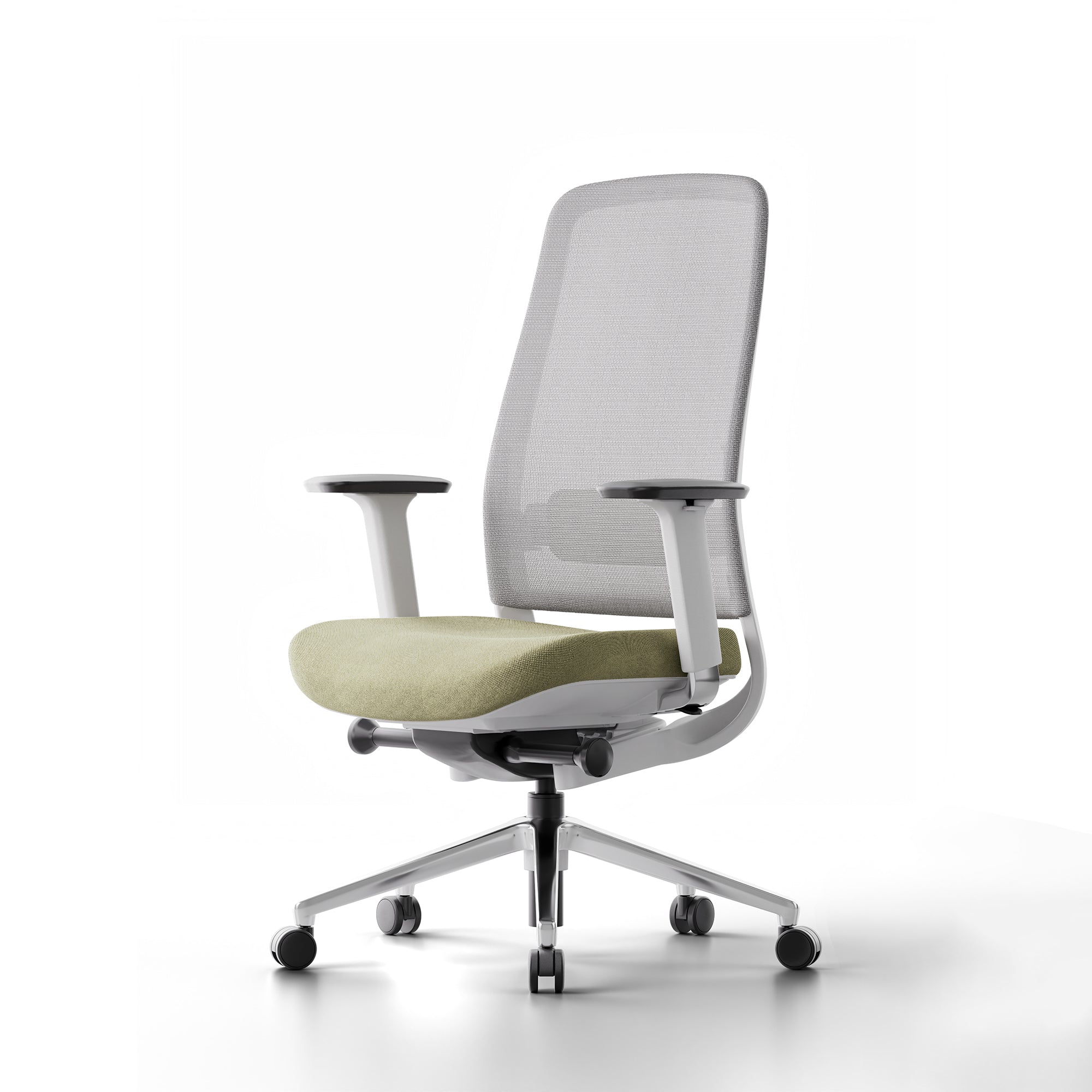 (Moss Green-White-Without Headrest)