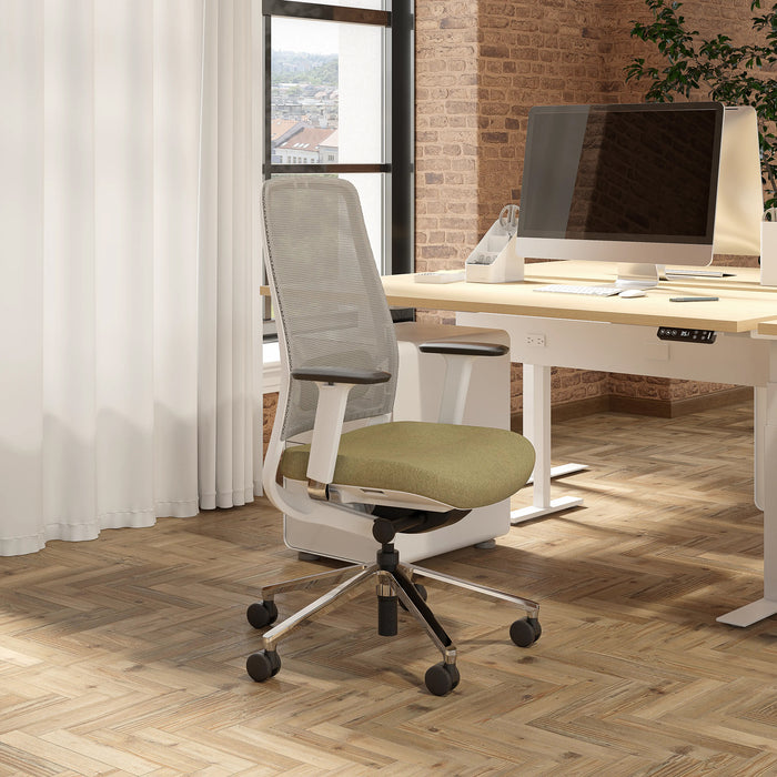  (Moss Green-White-Without Headrest)