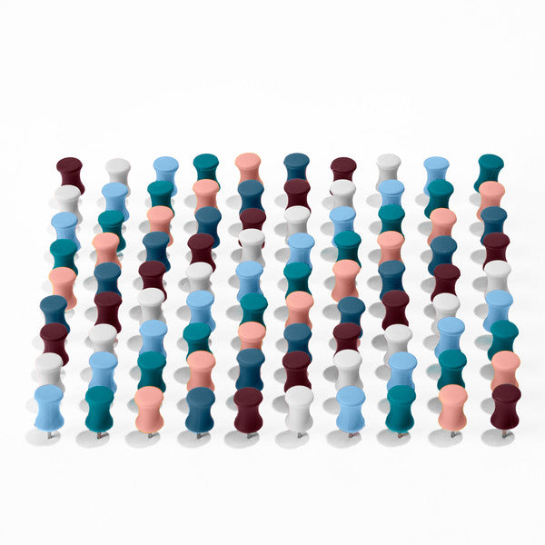 Rows of colorful hourglasses on a white background. (Contemp. Assorted)